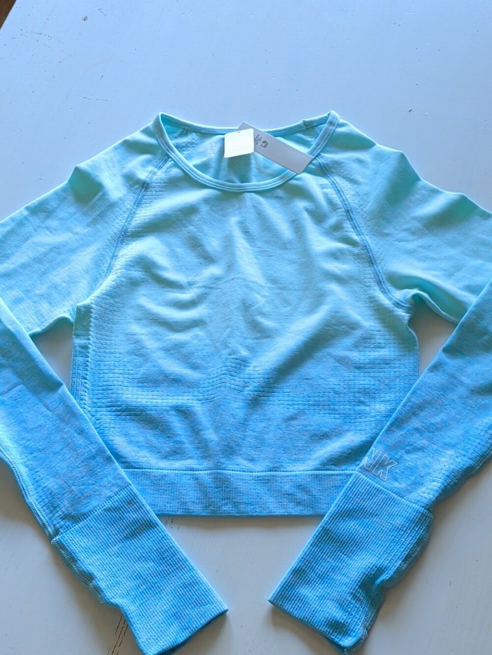 Victoria's Secret PINK Seafoam Seamless Crop Top